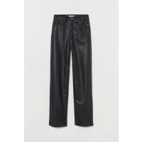 Imitation leather trousers - Black - Ladies | H&amp;M GB