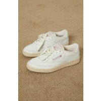 Reebok White &amp; Pink Club C 85 Shoes | PacSun