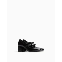 Mary Jane block heel shoes