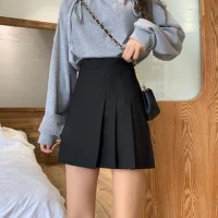 Shinsei - Pleated A-Line Mini Skirt | YesStyle