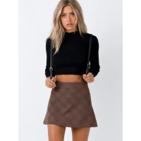 Fike Mini Skirt Brown