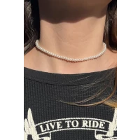 Faux Pearl Necklace
