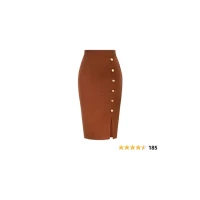 Knit Pencil Skirt Knee Length