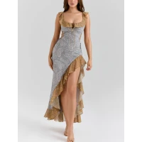 ALOURA Georgette Ruffle Maxi Dress | Nordstrom
