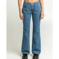 Womens Low Rise Flare Jeans