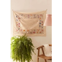 State Flower Embroidered Tapestry
