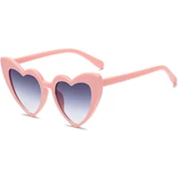 Vintage Love Heart Sunglasses for Women UV400 Protection Eyewear Outdoor (Pink Blue) : Amazon.co.uk: Clothing