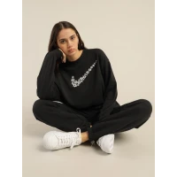 Nike - Sportswear Fleece Crew Sweater in Black & White