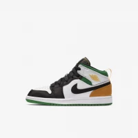Jordan 1 Mid SE Little Kids Shoe (White)