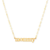 Mommy 18 Pendant Necklace in 10k Gold