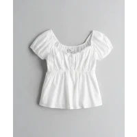 RUCHED BABYDOLL TOP