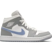 Wmns Air Jordan 1 Mid 'Wolf Grey Aluminum'