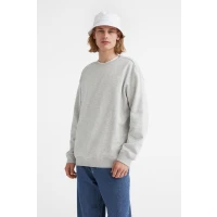 Relaxed Fit Sweatshirt - Light Gray Melange - Men