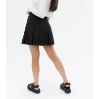 Petite Black Mini Tennis Skirt New Look