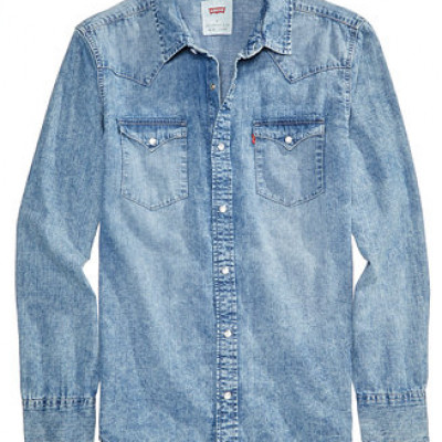 Levi's Men's Standard Barstow Western Long-Sleeve Denim Shirt  & Reviews - Casual Button-Down Shirts - Men - Macy's