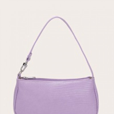 Textured Baguette Bag
