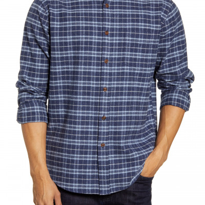 Mens Rails Forrest Regular Fit Plaid Button-Up Flannel Shirt
