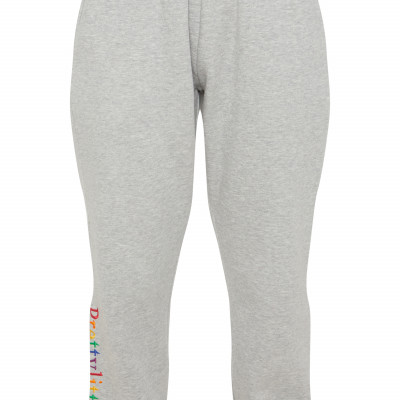 Grey Multi Embroidered Joggers