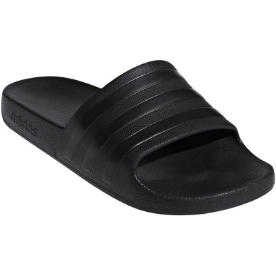 adidas Adilette Aqua Slides - UK 10 Black/Black | Flip Flops