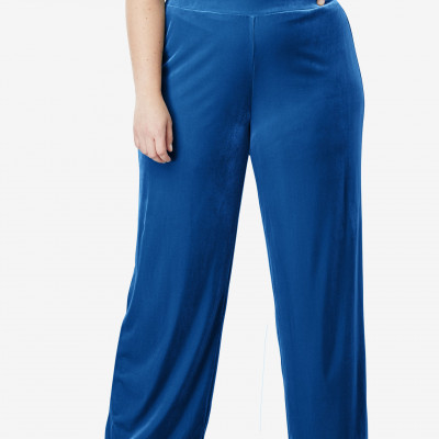 Velour Palazzo Pants