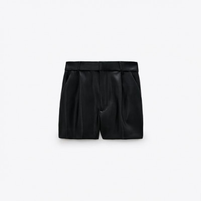 Faux Leather Shorts