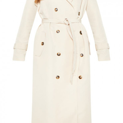 Stone Oversized Trench Coat