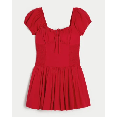 Hollister Sofia Drop-Waist Bubble Skort Dress