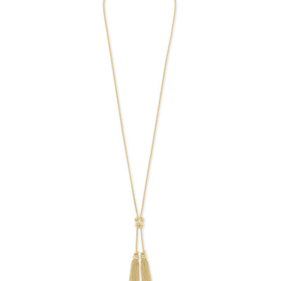 Presleigh Love Knot Y Necklace In Gold