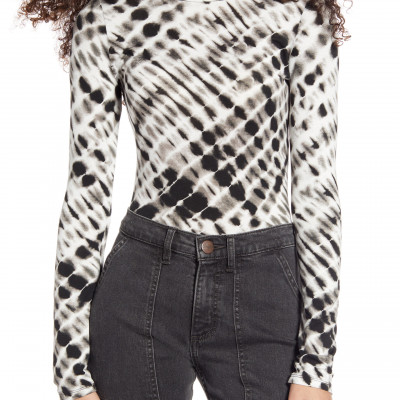 Womens Love, Fire Tie Dye Long Sleeve Tee