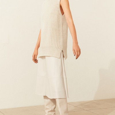 Sleeveless Turtleneck Sweater