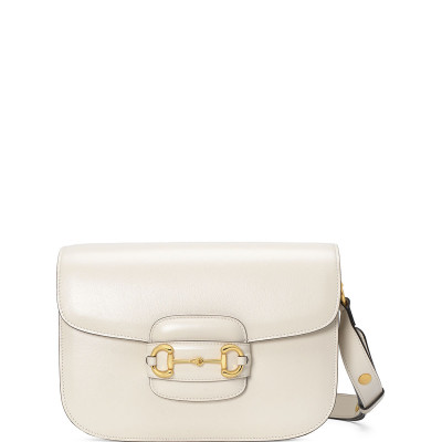 1955 Horsebit Small Textured Leather Shoulder Bag