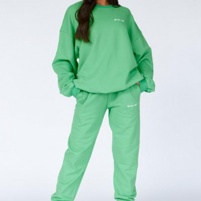 Green Embroidered Sweatshirt