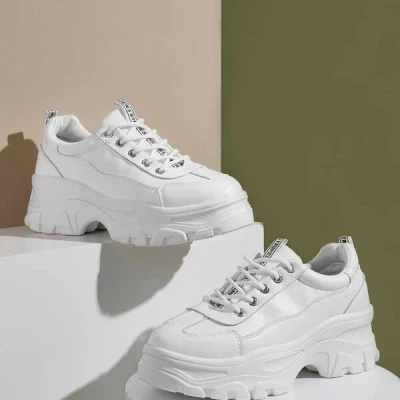 Lace-up Front Chunky Sneakers