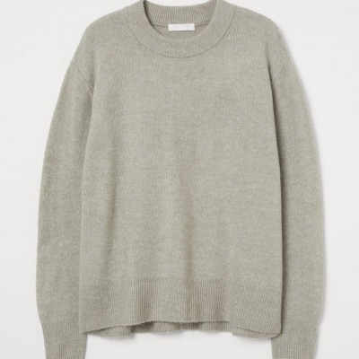 H & M - Fine-knit Sweater - Gray