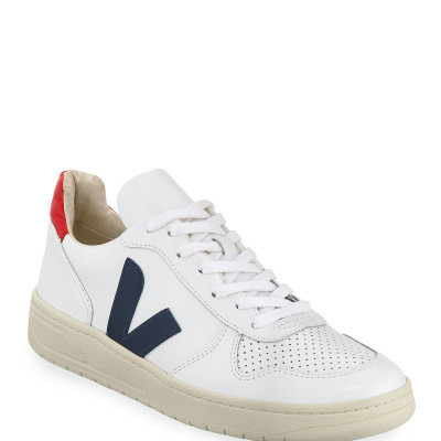 V 10 Mixed Media Low-Top Sneakers