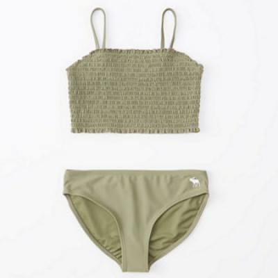 girls smocked two-piece icon swimsuit | girls swimsuits | Abercrombie.com