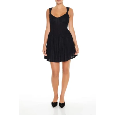 Textured Bustier Mini Dress