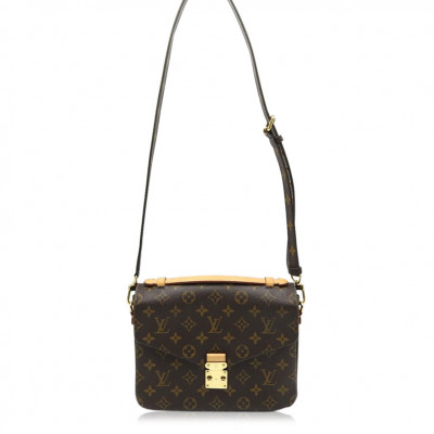 Auth Louis Vuitton Pochette Metis Mm Shoulder Bag Monogram Canvas M40780 V-0408