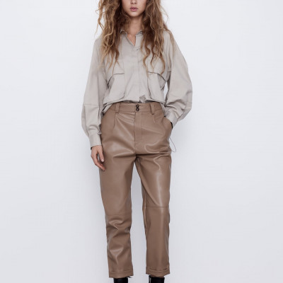 Faux Leather Pants