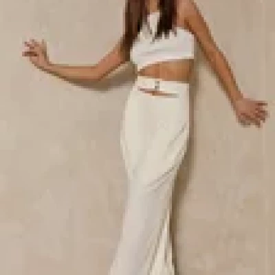 Double Waistband Wide Leg Pants | Misspap UK