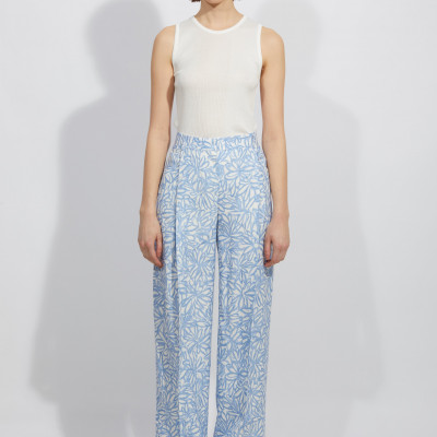 Jacquemus Le Pantalon Loya Print Blue Flowers