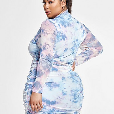 Angela Tie Dye Ruched Dress
