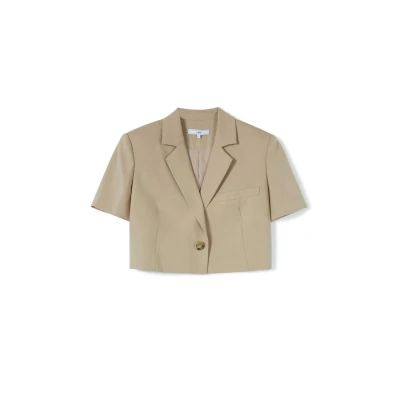 Khaki Mid Drift Blazer