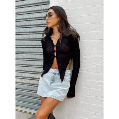 Dakoda Long Sleeve Top Black