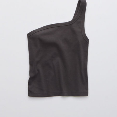 Aerie Tanlines Tank Womens Smoked Gray