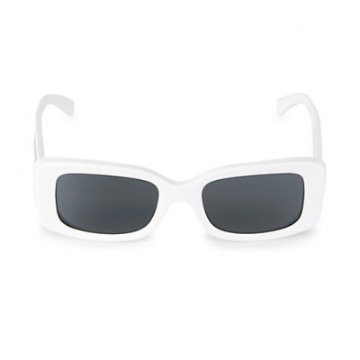 Versace Mens 52MM Square Sunglasses - White