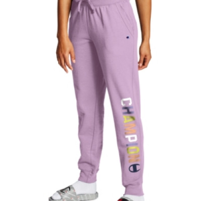 Champion Womens Powerblend Fleece Logo Joggers