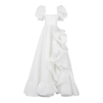 The Ivory Recycled Ruffle Gown by Selkie The Ivory Recycled Ruffle Gown by Selkie