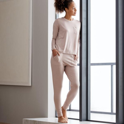 Eucalyptus Long Sleeve Top - Rose