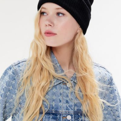 UO Kyle Tall Beanie - Black at Urban Outfitters